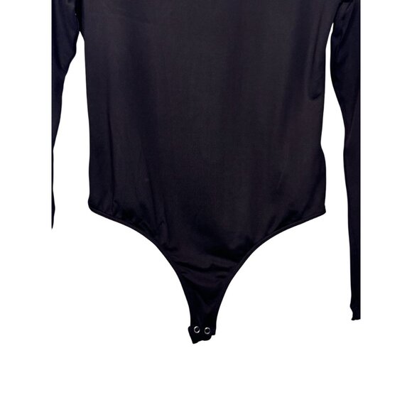 Ardene black contour long sleeve thong bodysuit size M - Picture 5 of 6